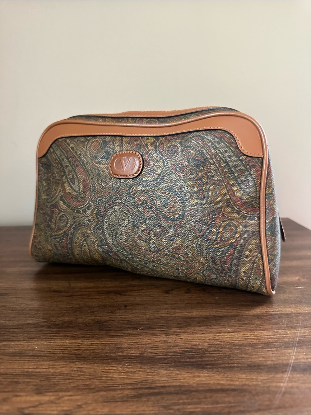 Valentino Garavani Paisley Abstract Clutch / Cosmetic Bag